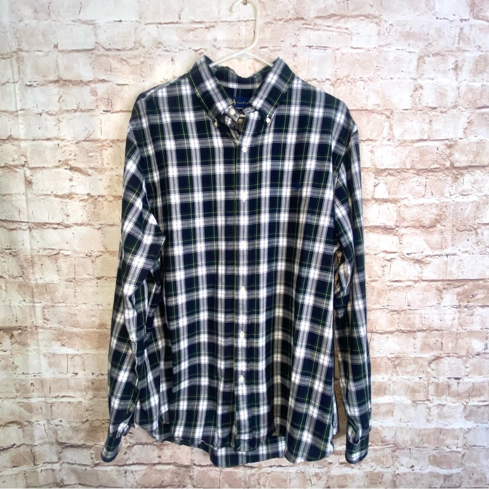 Ralph Lauren Men’s Classic Fit Performance Plaid Flannel Size XL